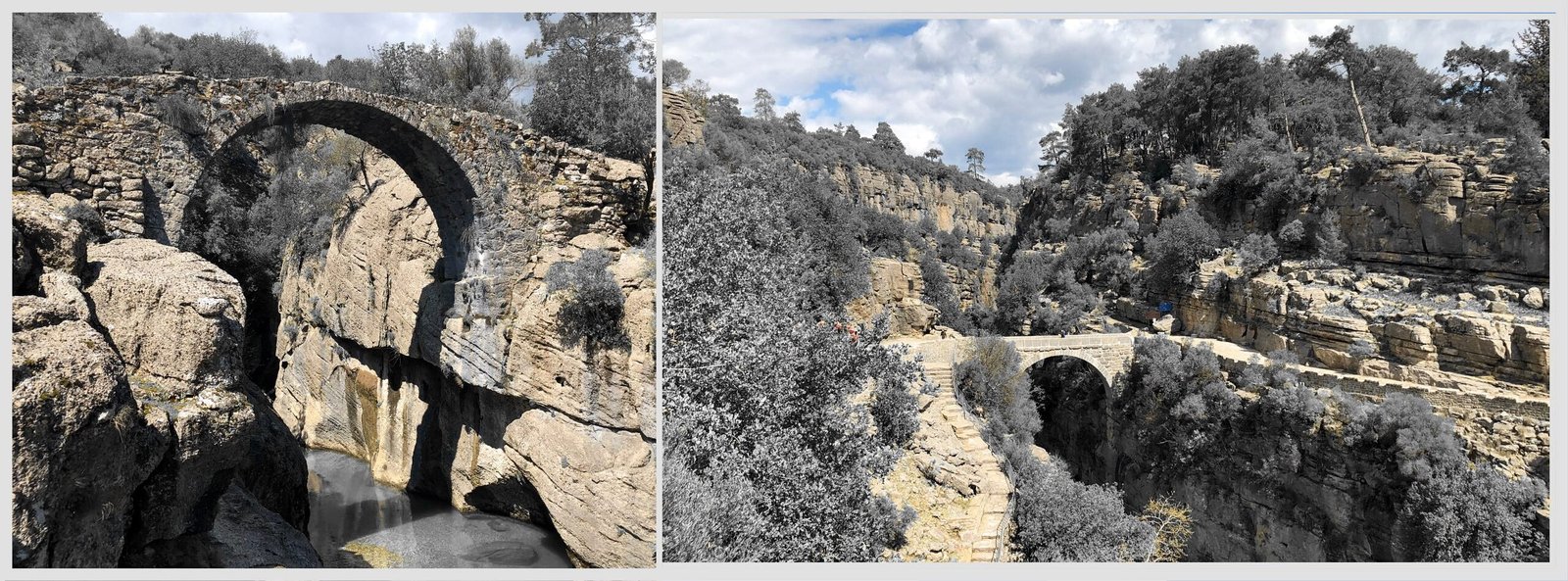 Roman bridges in Koprulu Canyon